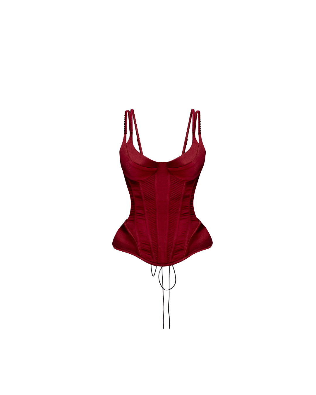 Saint Lover Wine Silk Corset