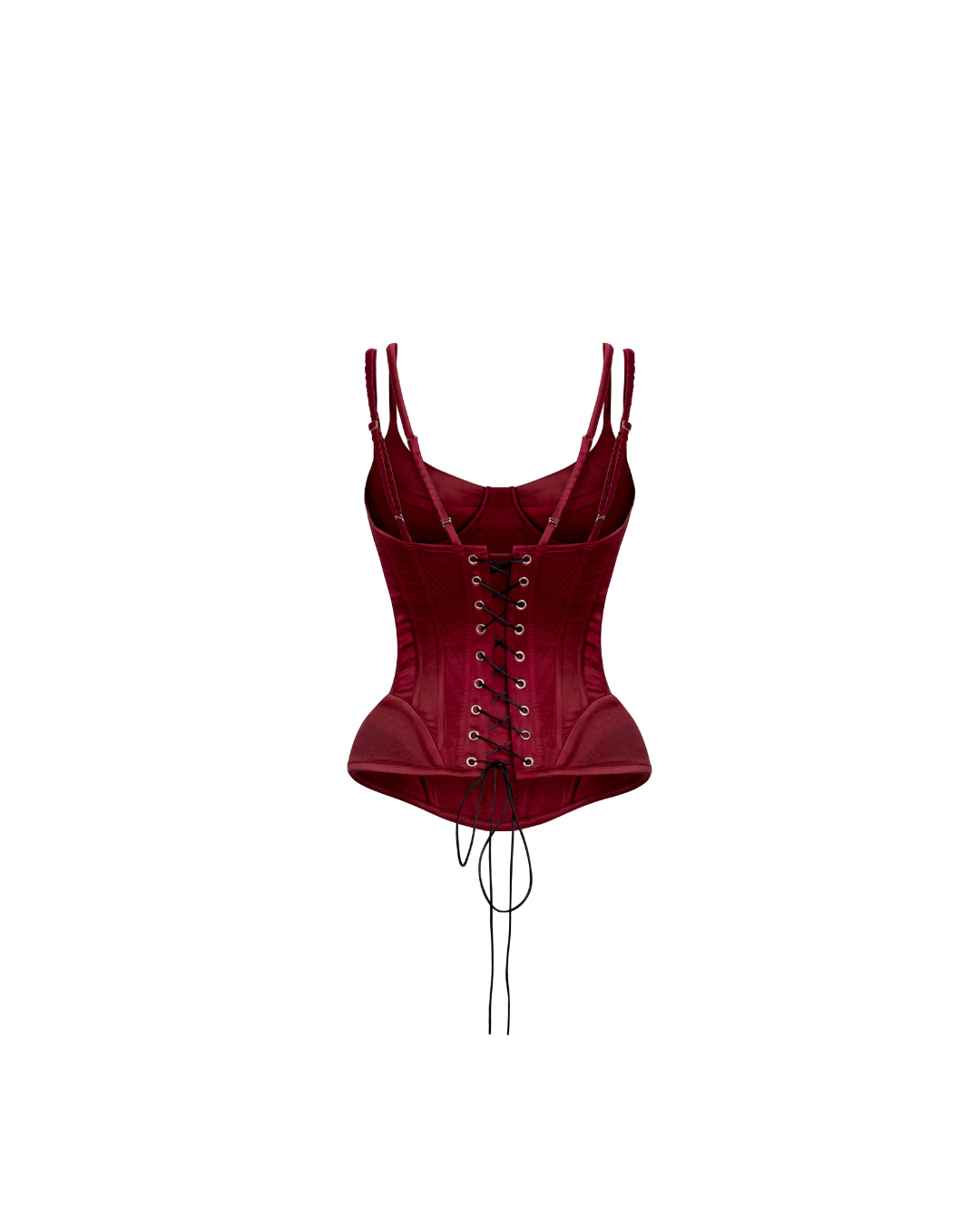 Saint Lover Wine Silk Corset