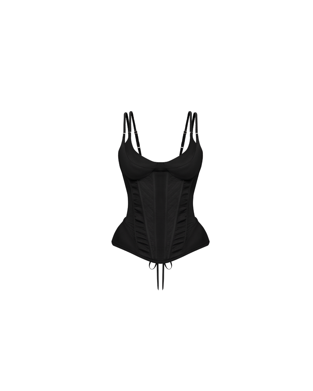 Saint Lover Noir Silk Corset
