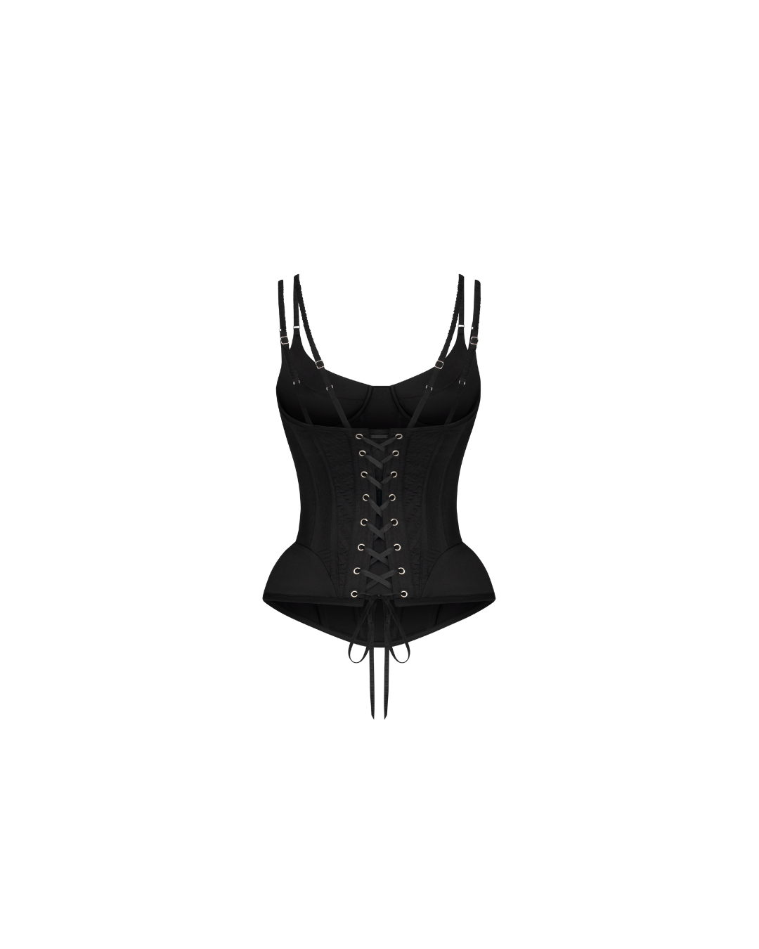 Saint Lover Noir Silk Corset